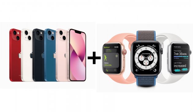 【完美搭配】APPLE IPHONE 13 128G+APPLE WATCH 7代 GPS版 ★過件即贈八大好禮★