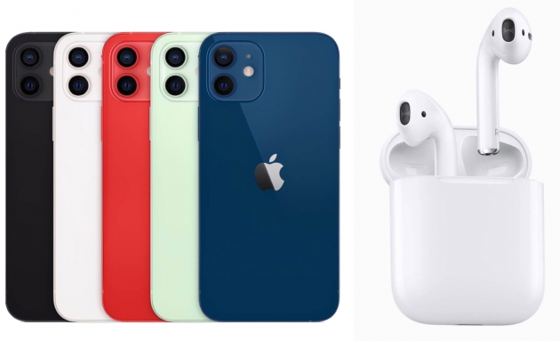 【完美搭配】APPLE IPHONE 12 128G+Airpods 2代 ★過件即贈八大好禮：9H鋼化玻璃保護貼+超防摔空壓殼+品牌無線充電盤+品牌傳輸線+精美指環扣+真鏡頭玻璃貼+耳機保護套+1對2音源線★