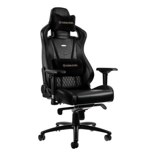 【火熱商品】noblechairs 皇家EPIC系列電競賽車椅-真皮經典款-黑