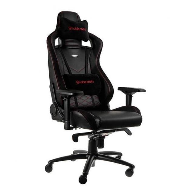 【火熱商品】noblechairs 皇家EPIC系列電競賽車椅-PU經典款-黑/紅